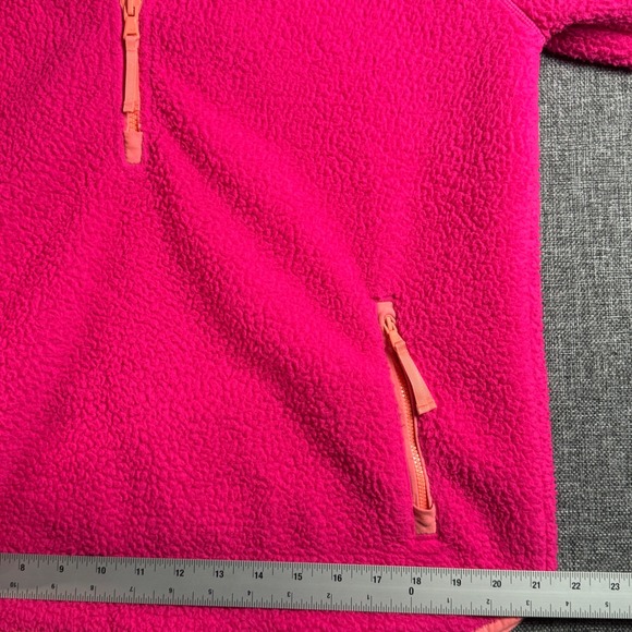 Women Vineyard Vines Fleece Pullover Medium Pink Quarter Zip Sherpa-Excellent - Picture 8 of 9